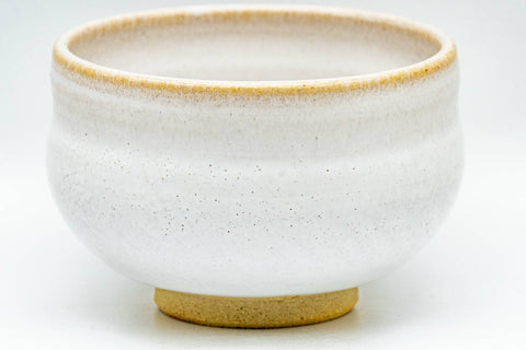 Japanese Teacup - 赤膚山 Akiyama Kiln White Glazed Akahada-yaki Yunomi - 160ml - Tezumi