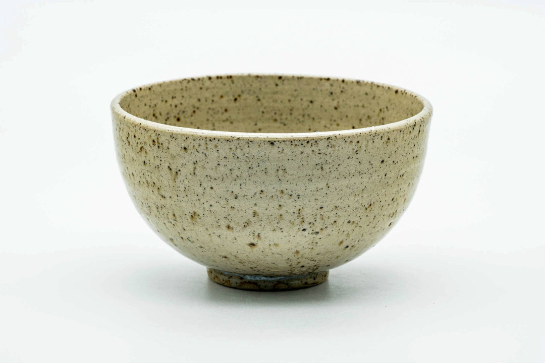 Matcha Wan Japanese Matcha Bowl - Beige Brown Speckled Wan-nari Chawan - 250ml ...