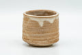 Tezumi — Japanese Teacup - Beige Drip-Glazed Hagi-yaki Yunomi - 70ml — front view