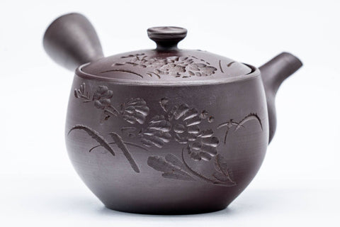 Japanese Tea Set - Miniature Banko-yaki Kyusu Teapot with 5 Guinomi Teacups