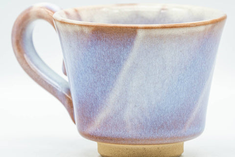 Japanese Teacup - Purple Glazed Hagi-yaki Ushirode Yunomi - 120ml