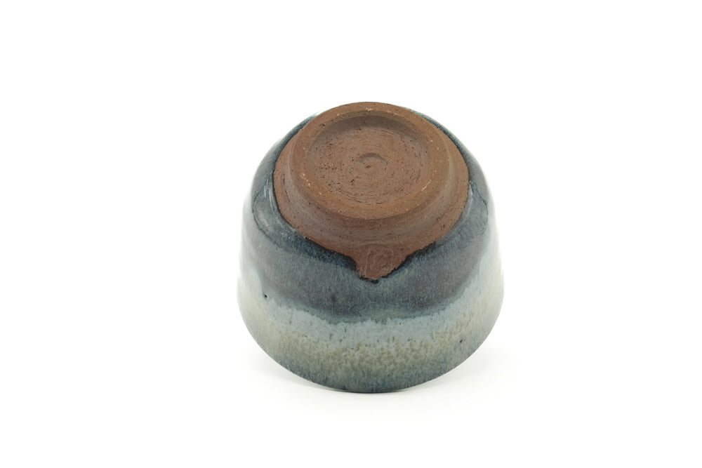 Japanese Teacup - Blue Grey Hare's Fur Glazed Yunomi - 140ml