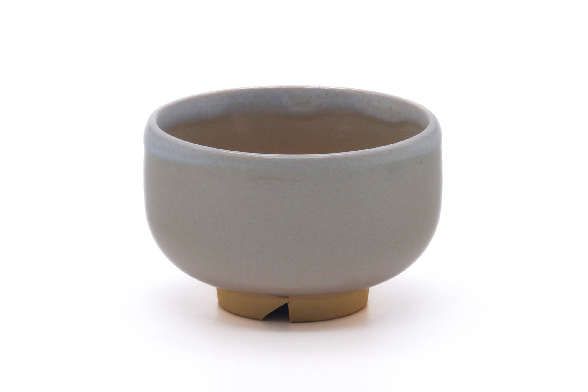 Japanese Teacup - Beige White Glazed Hagi-yaki Yunomi - 170ml