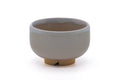 Tezumi — Japanese Teacup - Beige White Glazed Hagi-yaki Yunomi - 170ml — front view from another angle