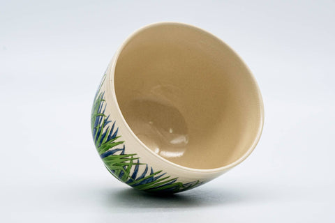 Japanese Matcha Bowl - 西尾瑞豊 Mizuyutaka Nishio - Long Grass Kyo-yaki Chawan - 200ml