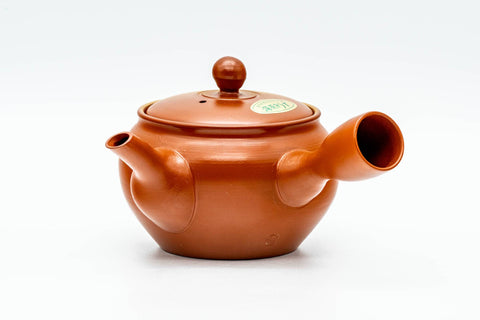 Japanese Tea Set - Floral Tokoname-yaki Kyusu Teapot with 4 Inner-Glazed Yunomi Teacups