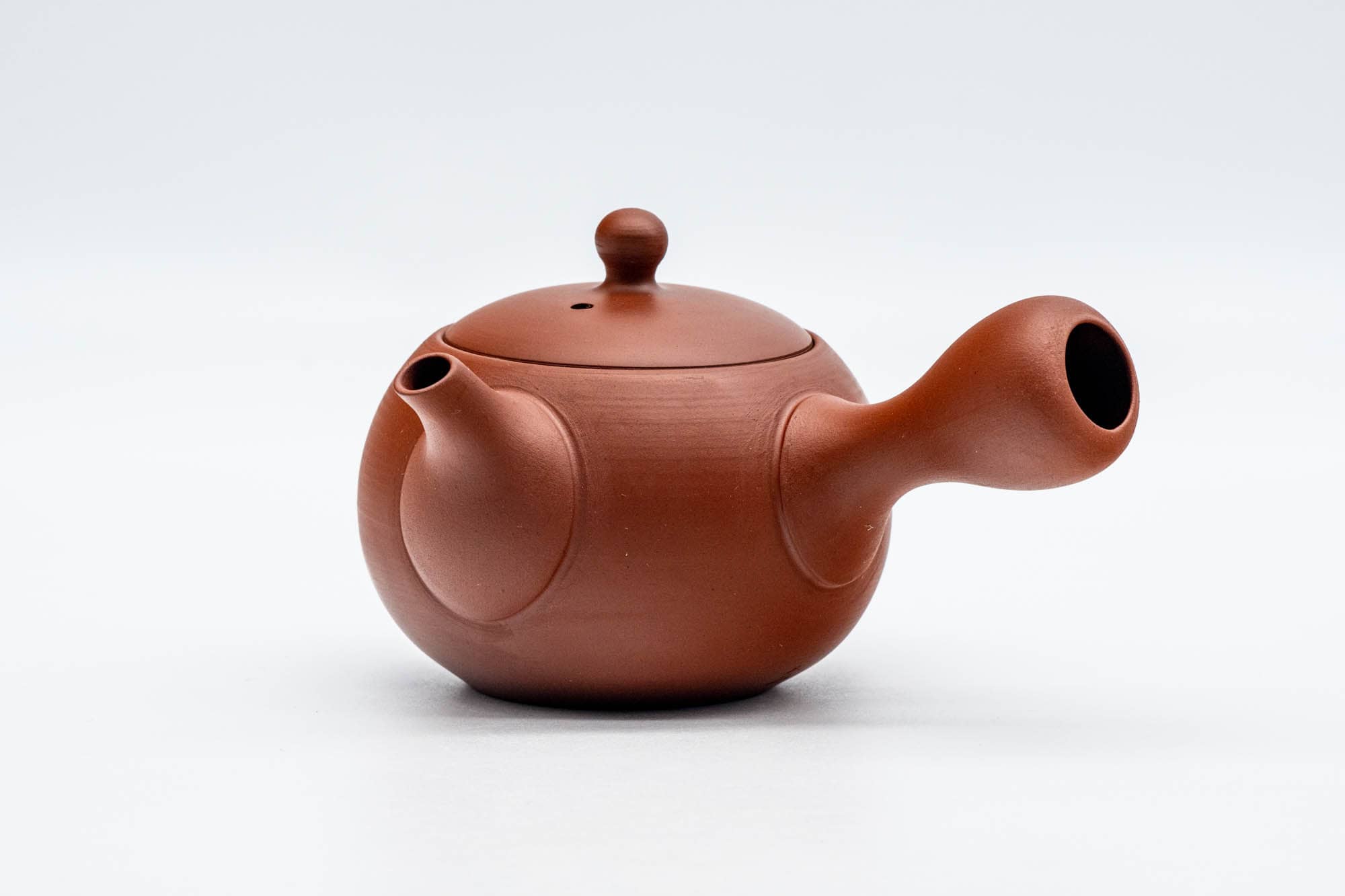 Japanese Kyusu - 人水 Jinsui Kiln - Red Shudei Tokoname-yaki Ceramic Teapot - 200ml