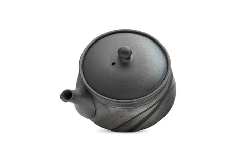 Metallic Striped Tokoname Teapot - 160ml