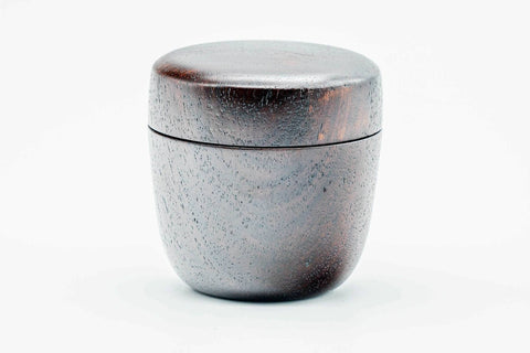 Japanese Natsume - Dark Wooden Matcha Tea Canister - 100ml