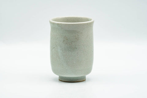 Japanese Teacup - Grey Glazed Yunomi - 140ml - front view, cup upright