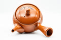 Tezumi — Japanese Kyusu - Bamboo Engraved Tokoname-yaki Mesh Teapot - 350ml — interior view showing the filter