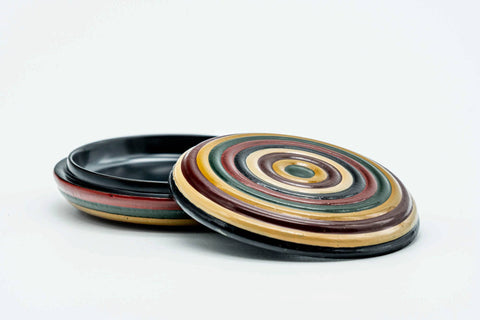 Japanese Kogo - Koma Urushi Lacquer Incense Container