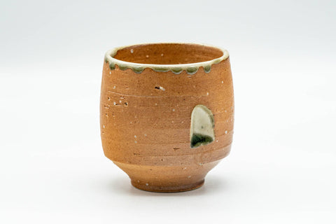 Japanese Teacup - Green Glazed Shigaraki-yaki Yunomi - 150ml