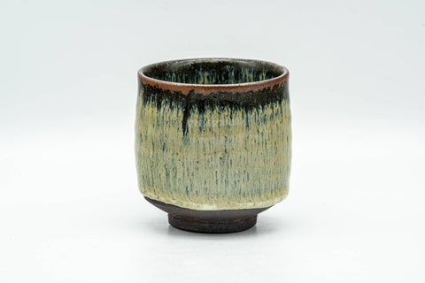 Japanese Teacup - Beige Hare's Fur Drip-Glazed Yunomi - 130ml - Tezumi