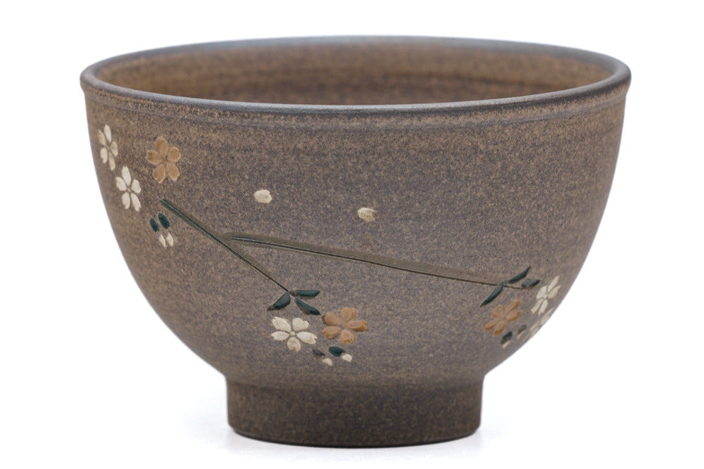 Japanese Teacup - 都築青峰 Tsuzuki Seihō - Mishima Yakishime Tokoname Yunomi - 90ml