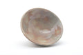 Tezumi — Japanese Matcha Bowl - Grey Pink Gohonte Glazed Hagi-yaki Summer Chawan - 300ml — three-quarter view