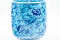 Japanese Teacup - Large Blue Floral Gold Kanji Arita-yaki Yunomi - 240ml - Tezumi