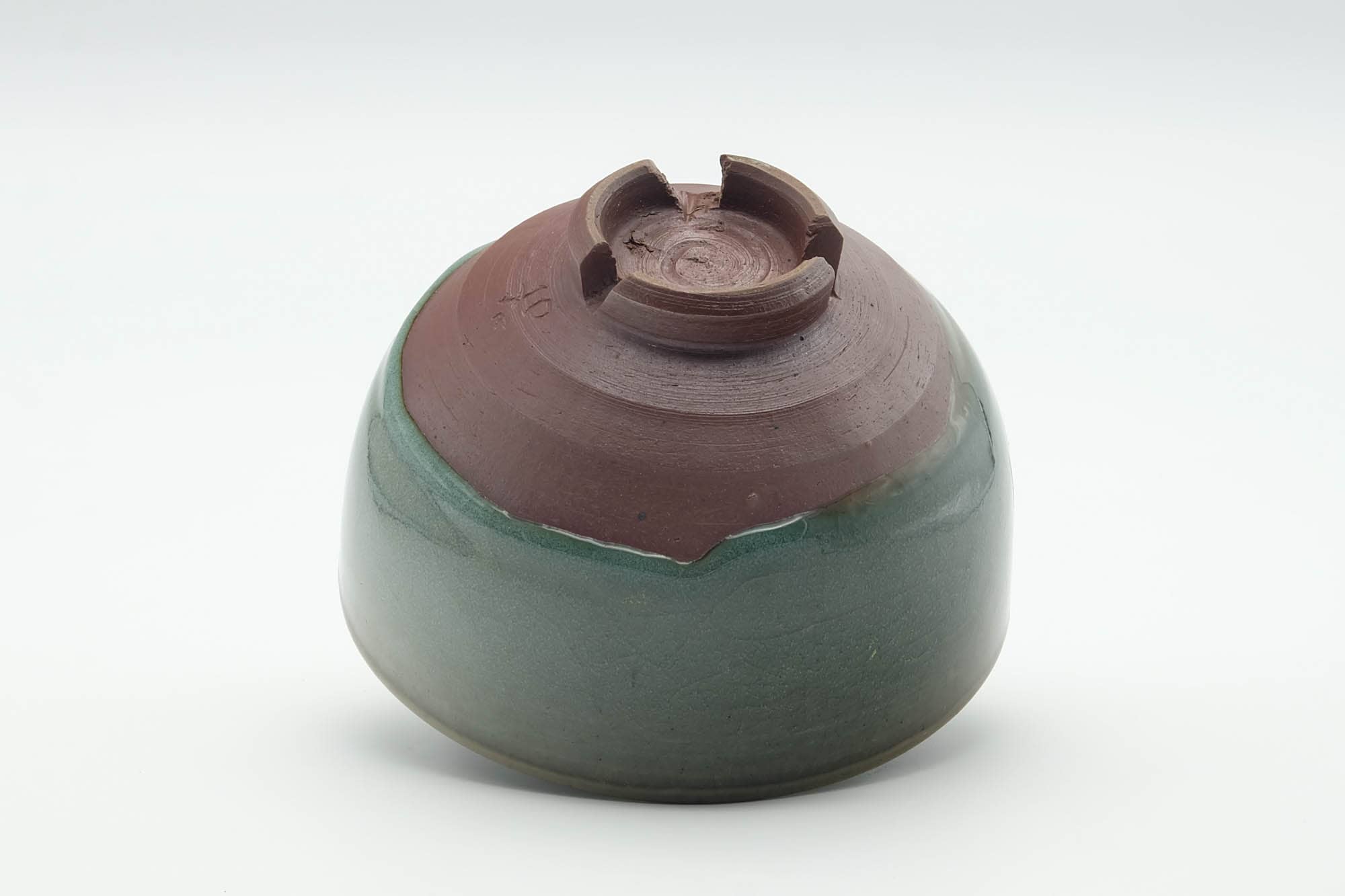 Japanese Matcha Bowl - Kintsugi Green Celadon Glazed Chawan - 300ml