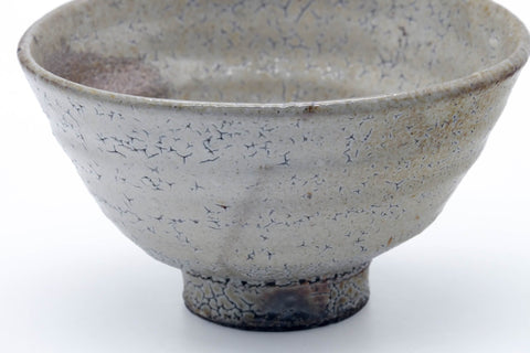 Japanese Matcha Bowl - Crazed Rokurome O-ido Chawan - 450ml