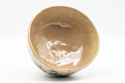 Japanese Matcha Bowl - Abstract Milky Brown Wabi-Sabi Chawan - 200ml
