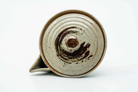 Japanese Houhin - Beige Brown Hakeme Handle-less Teapot - 100ml