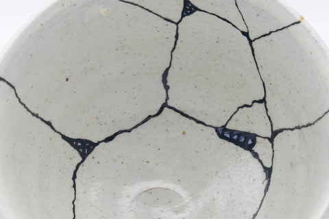 Japanese Matcha Bowl - 有作作 Kintsugi Katade Kōrai Chawan - 400ml