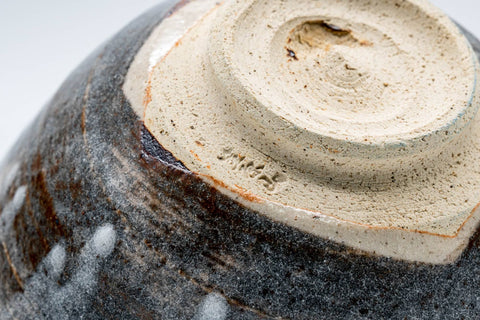 Japanese Matcha Bowl - Grey Milky Drip-Glazed Mino-yaki Chawan - 250ml