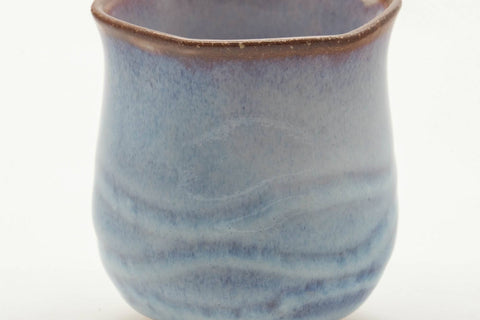 Japanese Teacup - Milky White Glazed Hagi-yaki Tulip Yunomi - 140ml