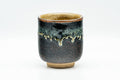 Japanese Teacup - Black Brown Drip-Glazed Yunomi - 150ml - Tezumi