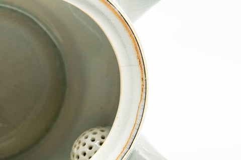 Japanese Kyusu - Bamboo Peacock Kutani-yaki Ceramic Filter Teapot - 400ml - Tezumi