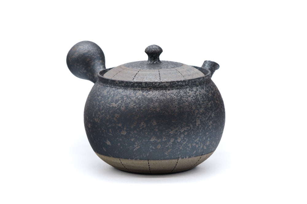 Japanese Kyusu Fujita Tokuta Haikake Patterned Tokoname Teapot - Thumbnail 3
