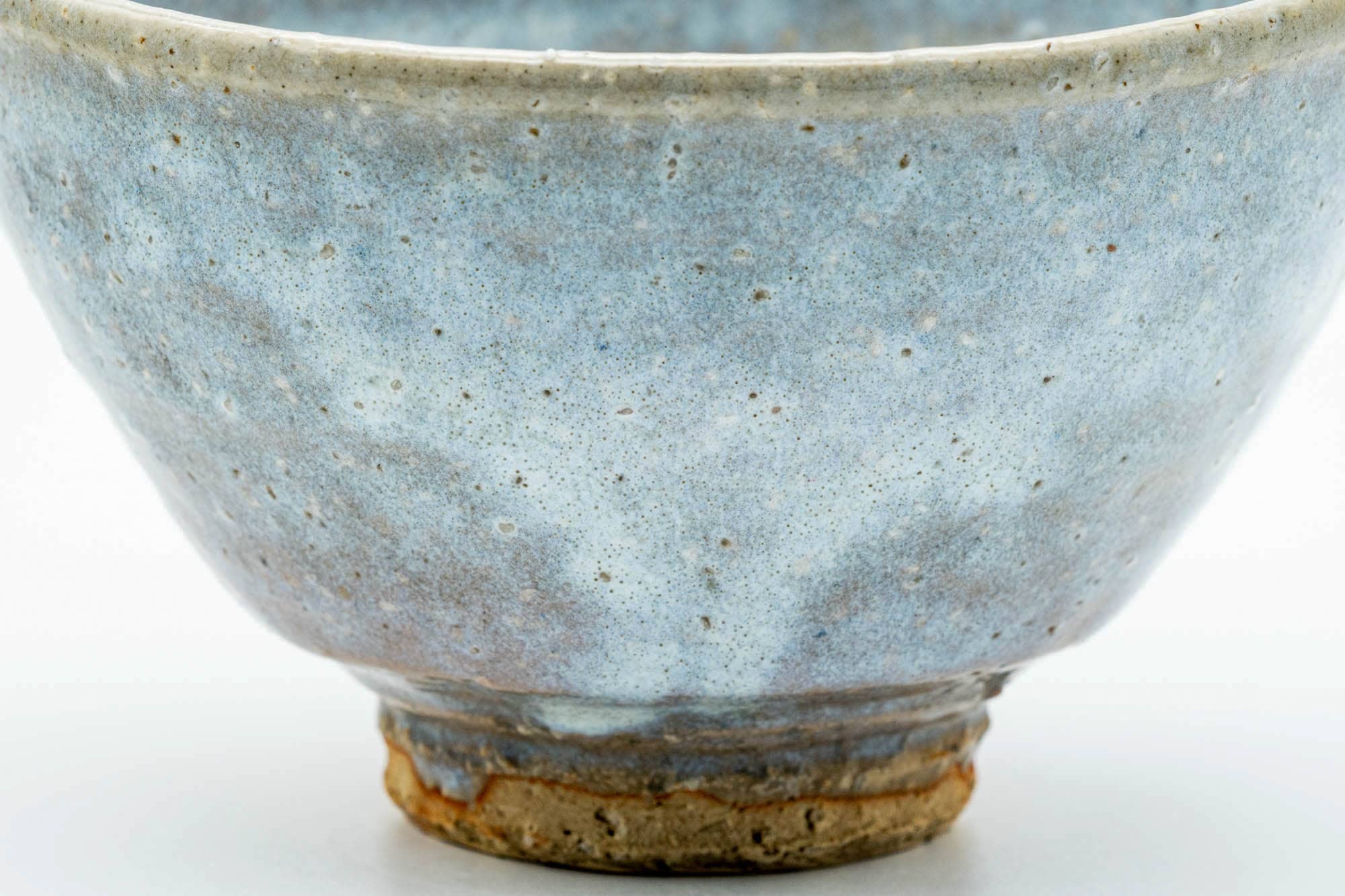 Japanese Matcha Bowl - Antique White Drip-Glazed Hagi-yaki Chawan - 300ml