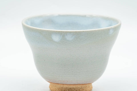 Japanese Teacup - Beige White Drip-Glazed Hagi-yaki Yunomi - 80ml - Tezumi