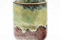 Japanese Teacup - Brown Green Hare's Fur Drip-Glazed Yunomi - 160ml - Tezumi