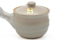 Tezumi — Japanese Tea Set - Classic Hagi Kyusu Teapot with 5 Yunomi Teacups — closeup of a single piece