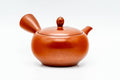 Top-front view of the teapot and lid knob.