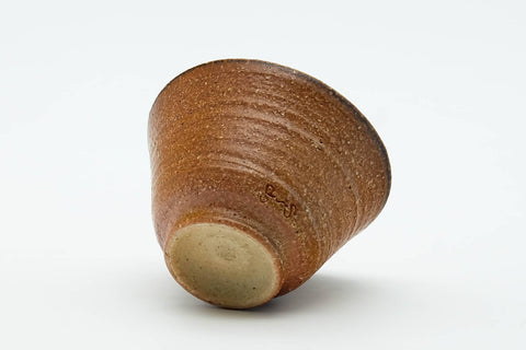 Japanese Teacup - Ash Glazed Shigaraki-yaki Asagao-gata Guinomi - 50ml