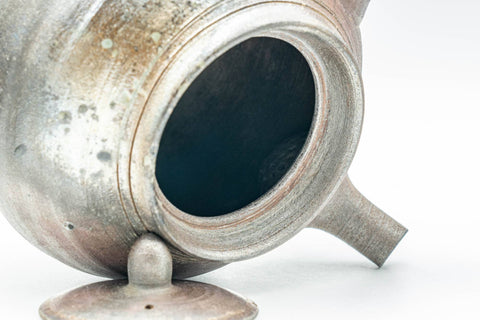 Japanese Kyusu - Ash Glazed Bizen-yaki Ceramic Teapot - 340ml