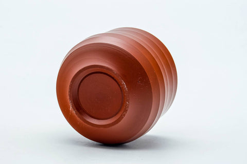 Japanese Teacup - Faceted Spiraling Shudei Tokoname-yaki Yunomi - 120ml