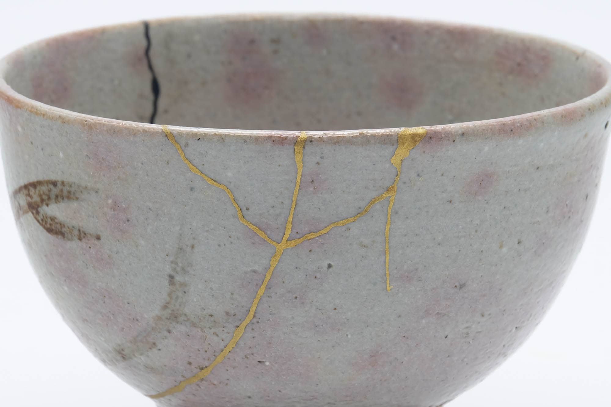 Japanese Matcha Bowl - 絵半使割高台茶碗 Kintsugi Goki E-Gohon Utsushi Chawan - 300ml