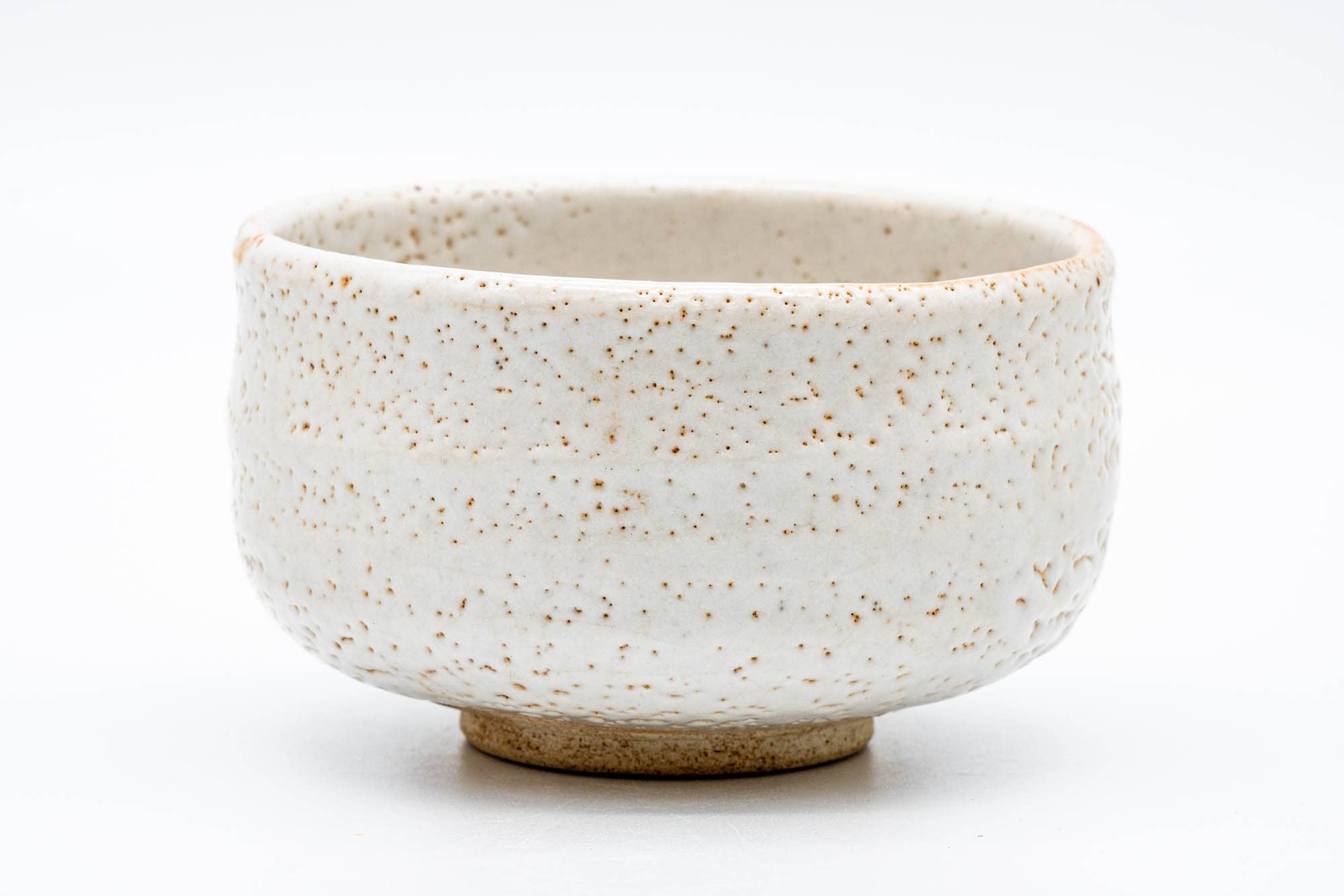 Japanese Matcha Bowl - White Shino Glazed Mino-yaki Chawan - 300ml