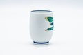 Tezumi — Japanese Teacup - White Porcelain Painted Turnips Arita-yaki Yunomi - 120ml — three-quarter view
