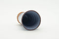 Tezumi — Japanese Teacup - Tall White Glazed Hagi-yaki Yunomi - 100ml — top-down view of the interior