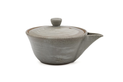 Japanese Houhin - 朝日焼 Asahi-yaki - Beige Hakeme Handleless Teapot - 100ml