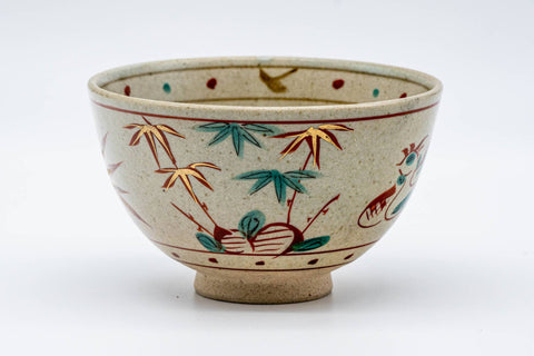 Japanese Matcha Bowl - Bamboo Rooster Shibukusa-yaki Chwan - 400ml