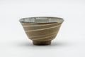 Tezumi — Japanese Teacup - Brown Spiraling Sage Interior Glazed Yunomi - 100ml — front view