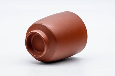 Japanese Teacup - Beige Inner-Glazed Red Shudei Tokoname-yaki Yunomi - 125ml