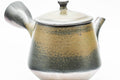 Japanese Kyusu - Fujii Ikkyuu 藤井一休 - Ash Glazed Yohen Banko-yaki Debeso Teapot - 200ml - Tezumi