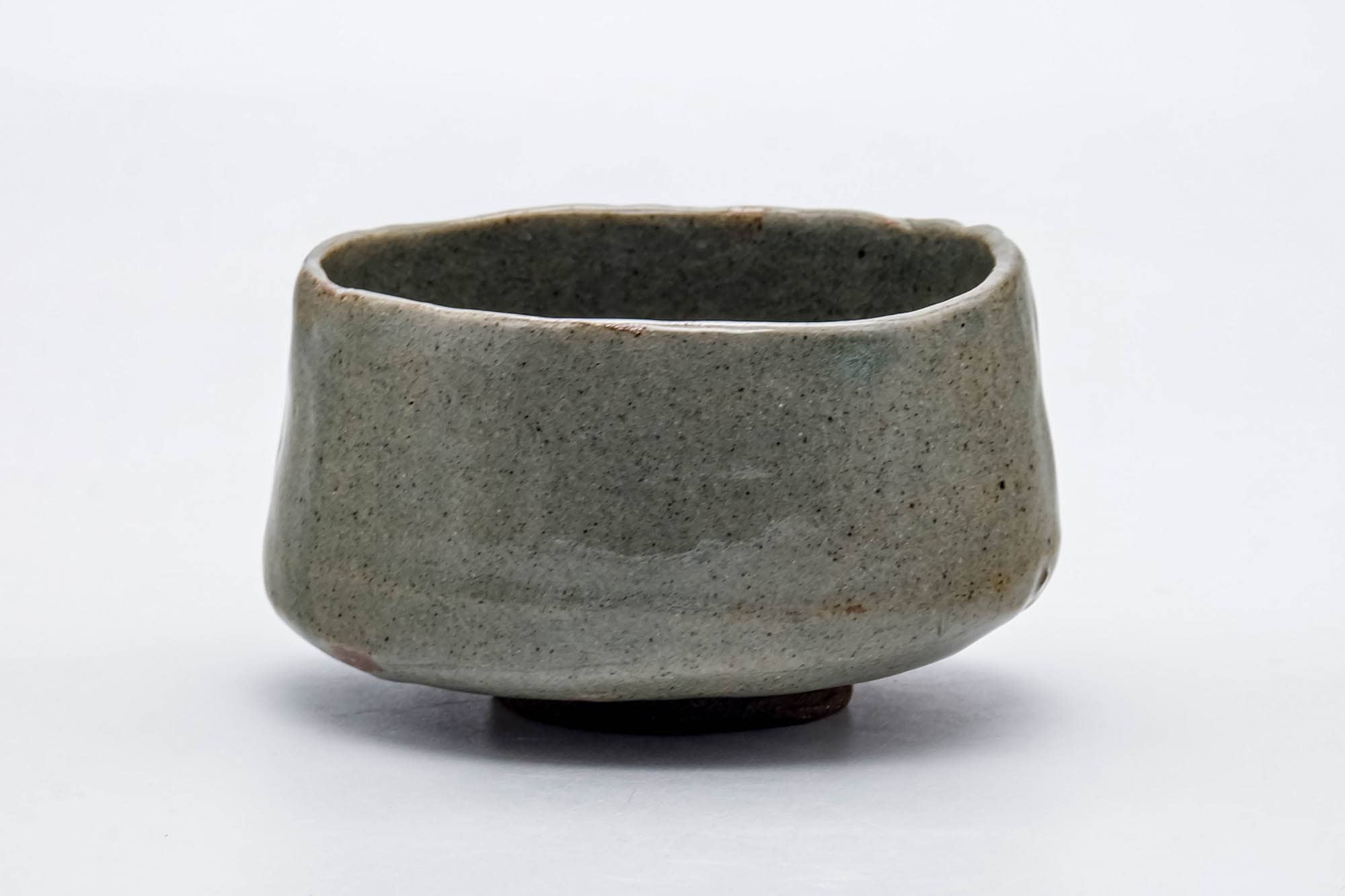 Japanese Matcha Bowl - Grey Glazed Wabi-Sabi Chawan - 280ml