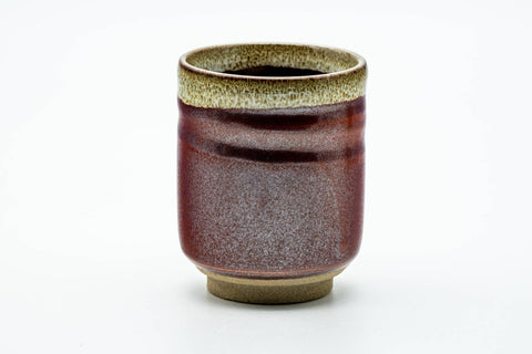 Japanese Teacup - Burgundy Hare's Fur Glazed Yunomi - 190ml